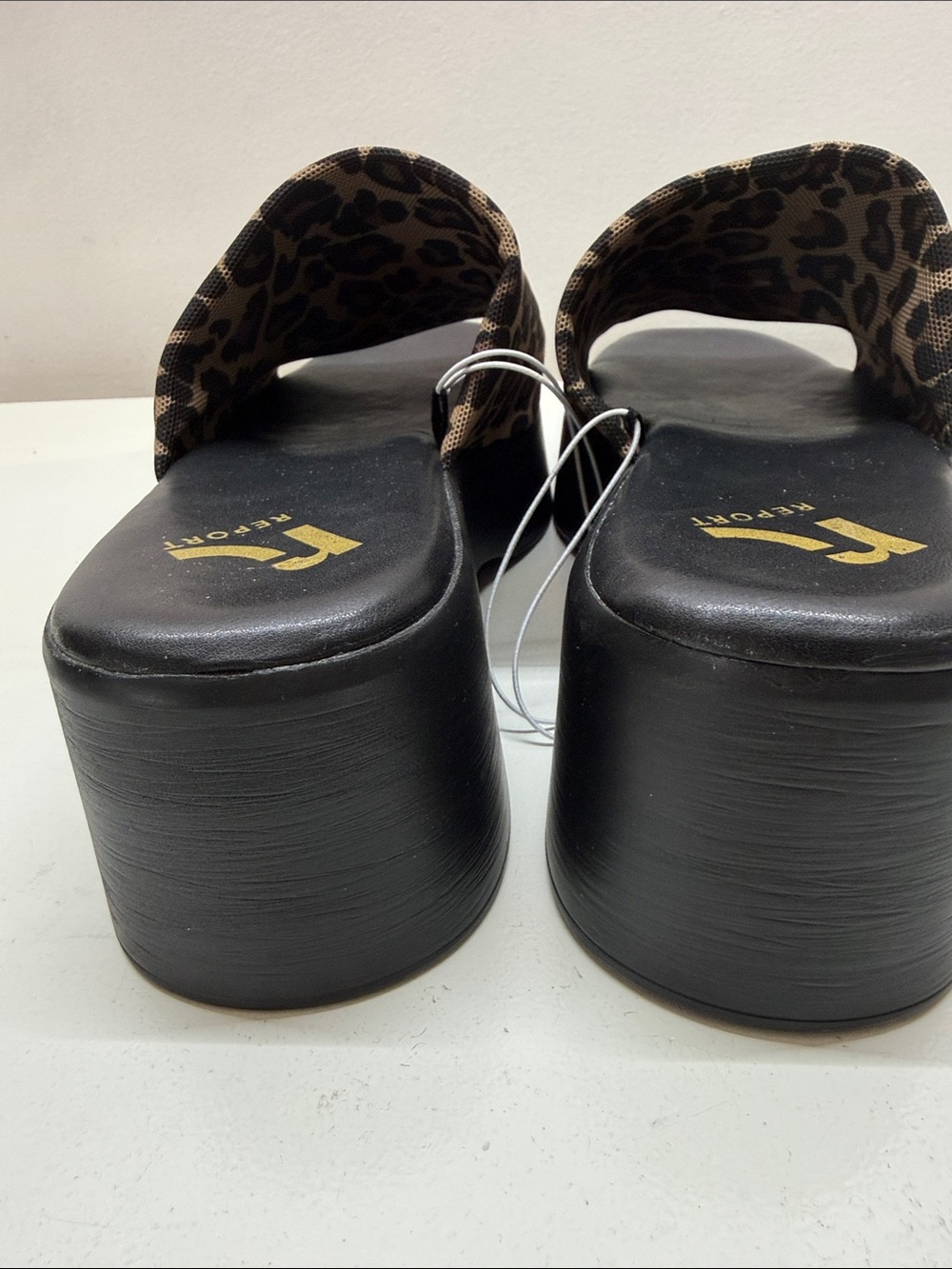 Report Leopard-Print Slide Mules in Brown and Black - Picture 6 of 7